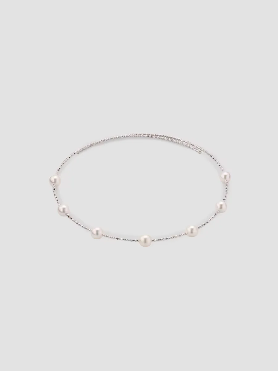 18K Gold & Akoya Pearl Bracelet by Pearls By Shari