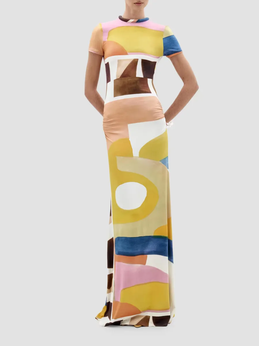 Ikia Abstract Print Maxi Dress by Silvia Tcherassi
