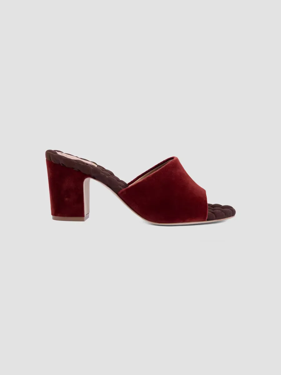 Giulia 70MM Velvet Mules by AERA