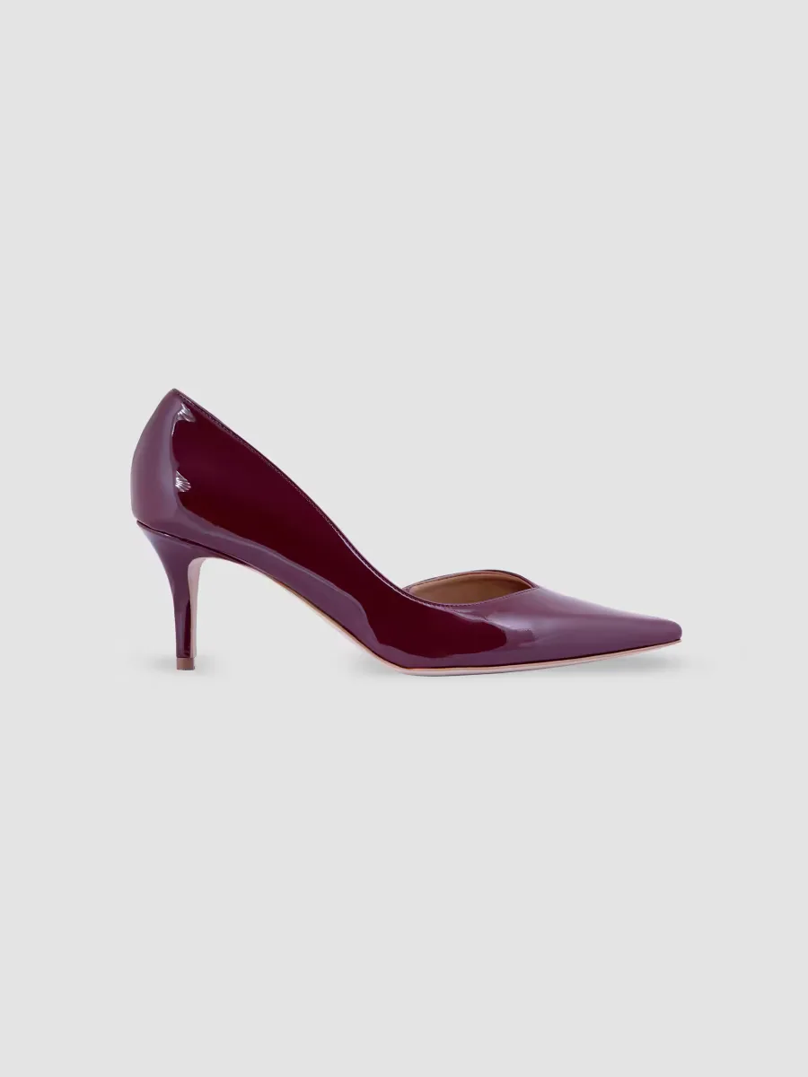 Anita 70MM Patent-Effect Vegan Leather D'Orsay Pumps by AERA