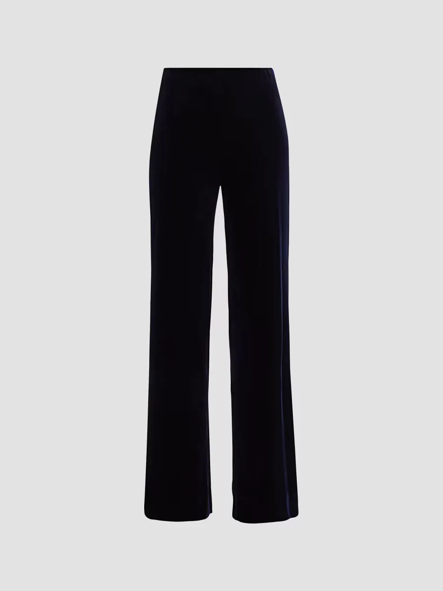 Velvet Wide Leg Pants