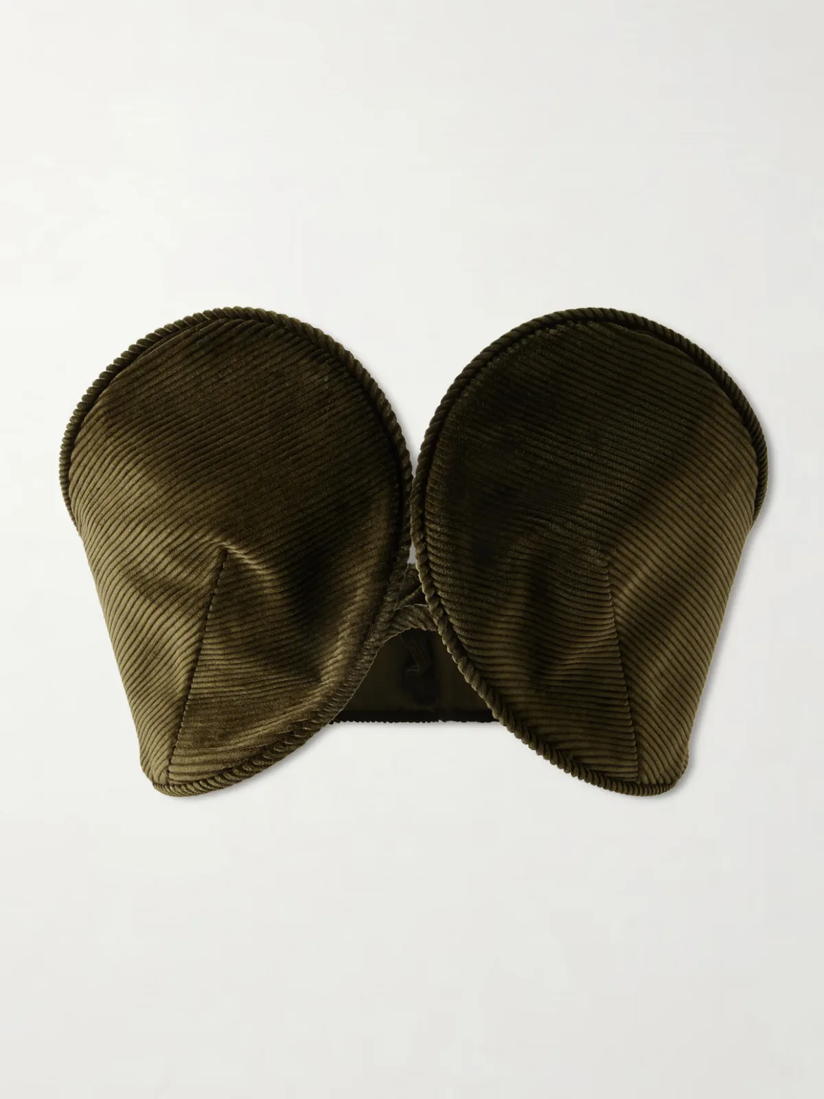 - Cotton-corduroy Bandeau Top - by Jean Paul Gaultier