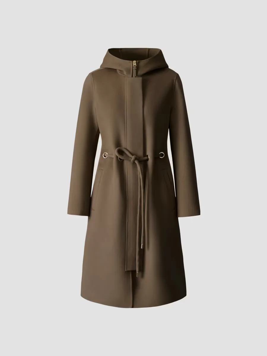Blithe Hooded Wool Coat by Mackage