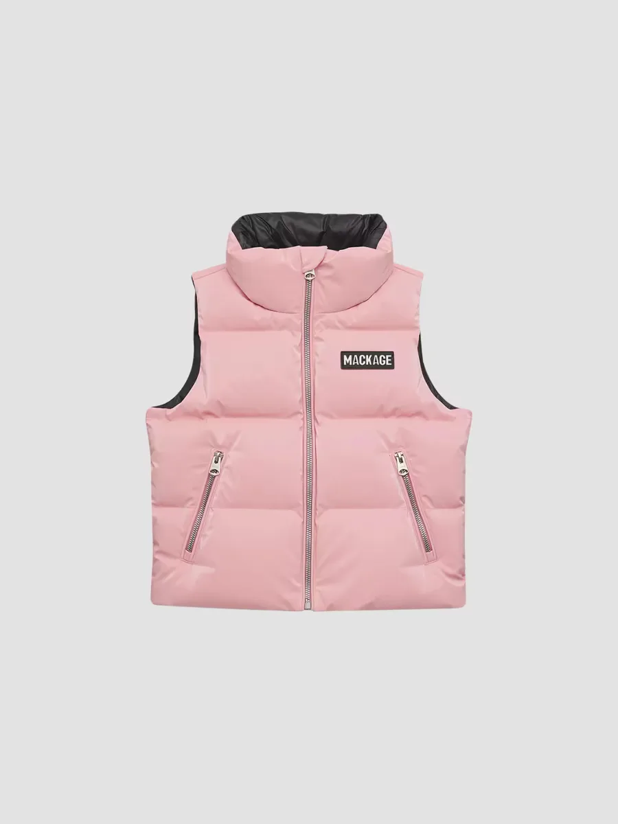 Charlee Glossy Down Puffer Vest by Mackage