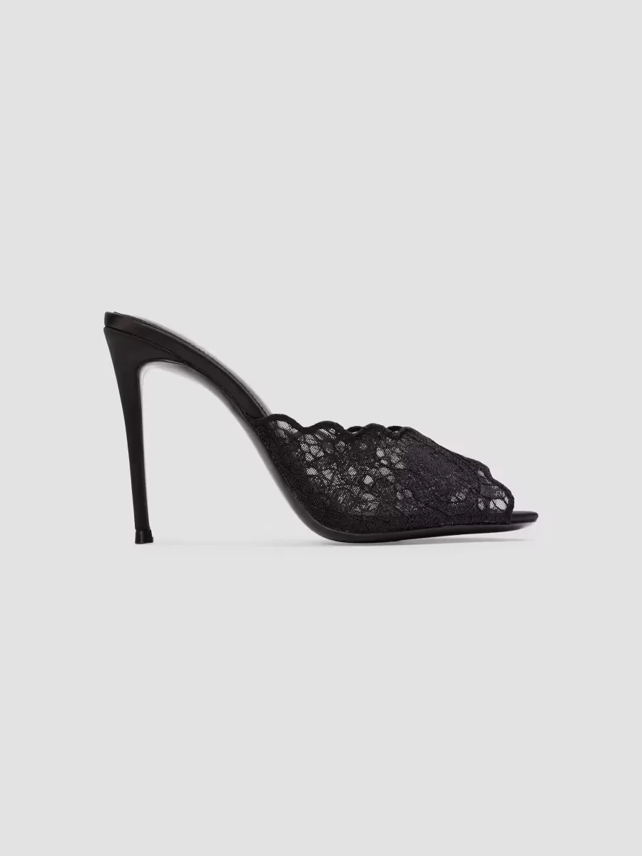 Rhys 100MM Mules by Black Suede Studio