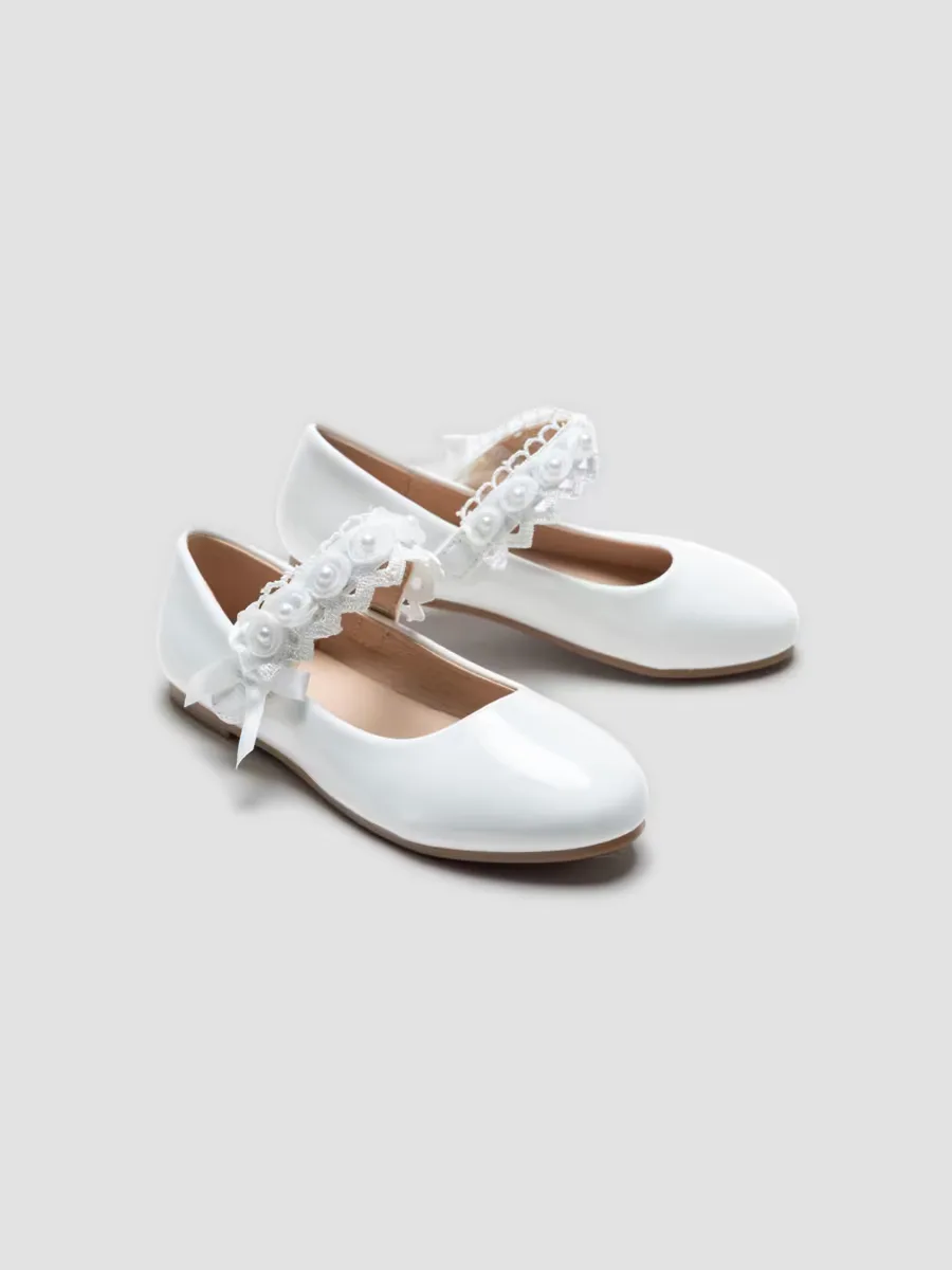 Rose Pearl Doily Flats by Tulleen
