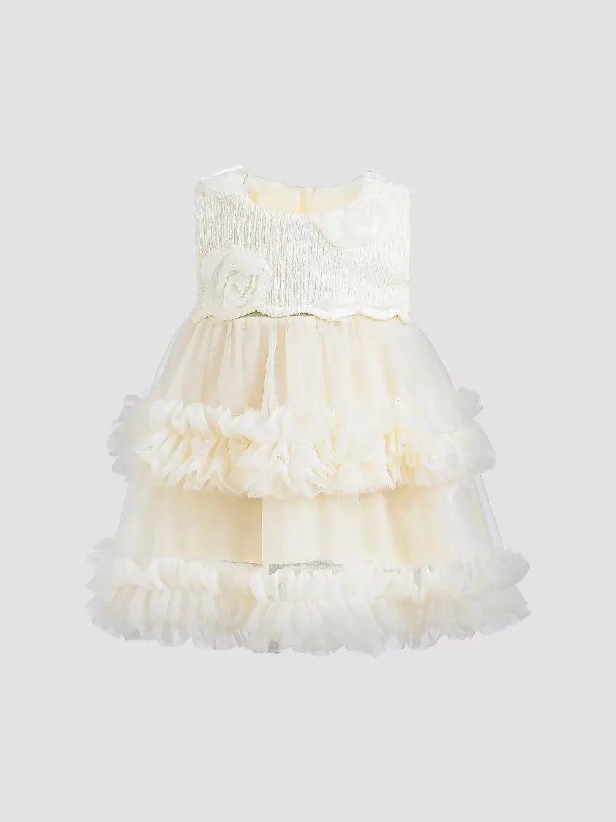 Flower Layered Tulle Dress by Tulleen