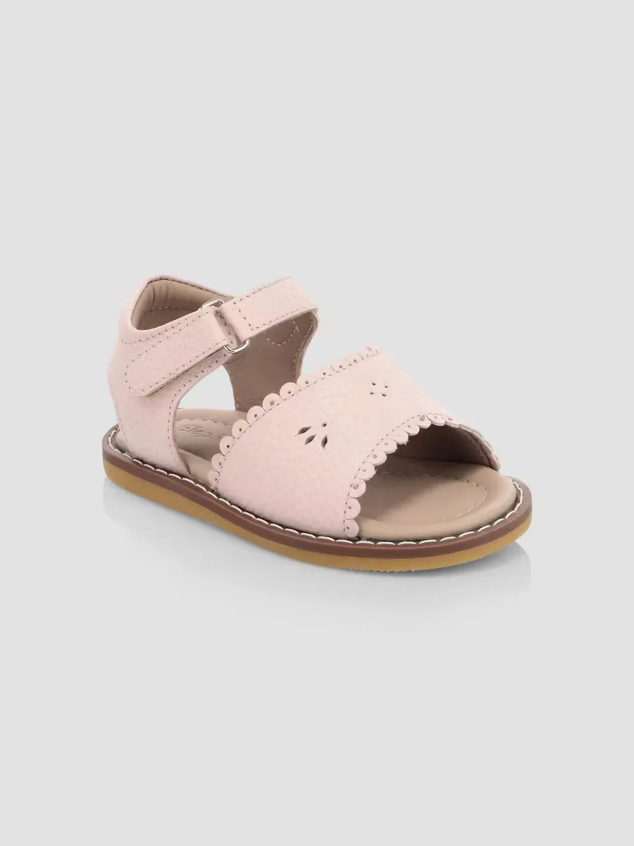 Scallop Leather Sandals by Elephantito