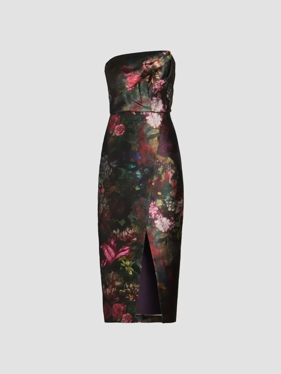 Amelie Strapless Midi-Dress by Kay Unger