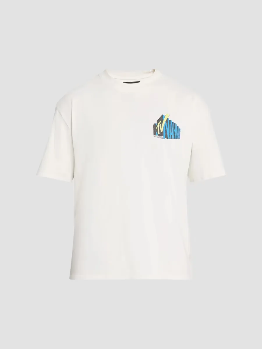 Retro Graphic Crewneck T-Shirt by Nahmias