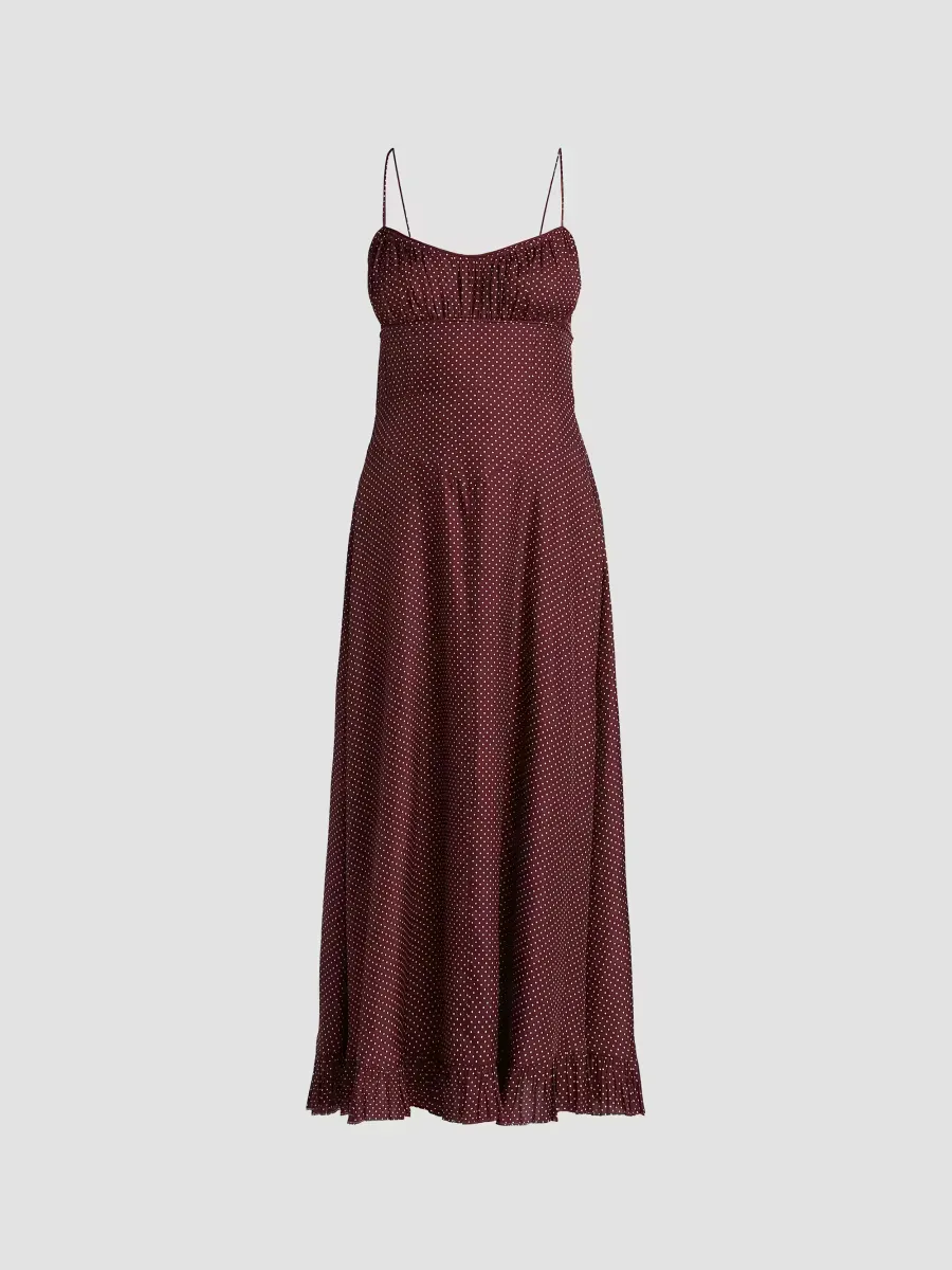 Rosaria Polka Dot Midi-Dress by DEN