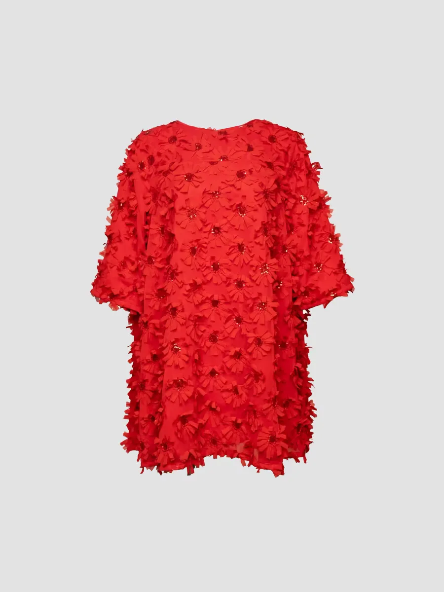 Edie Daisy Appliqu Mini Dress by Frances Valentine