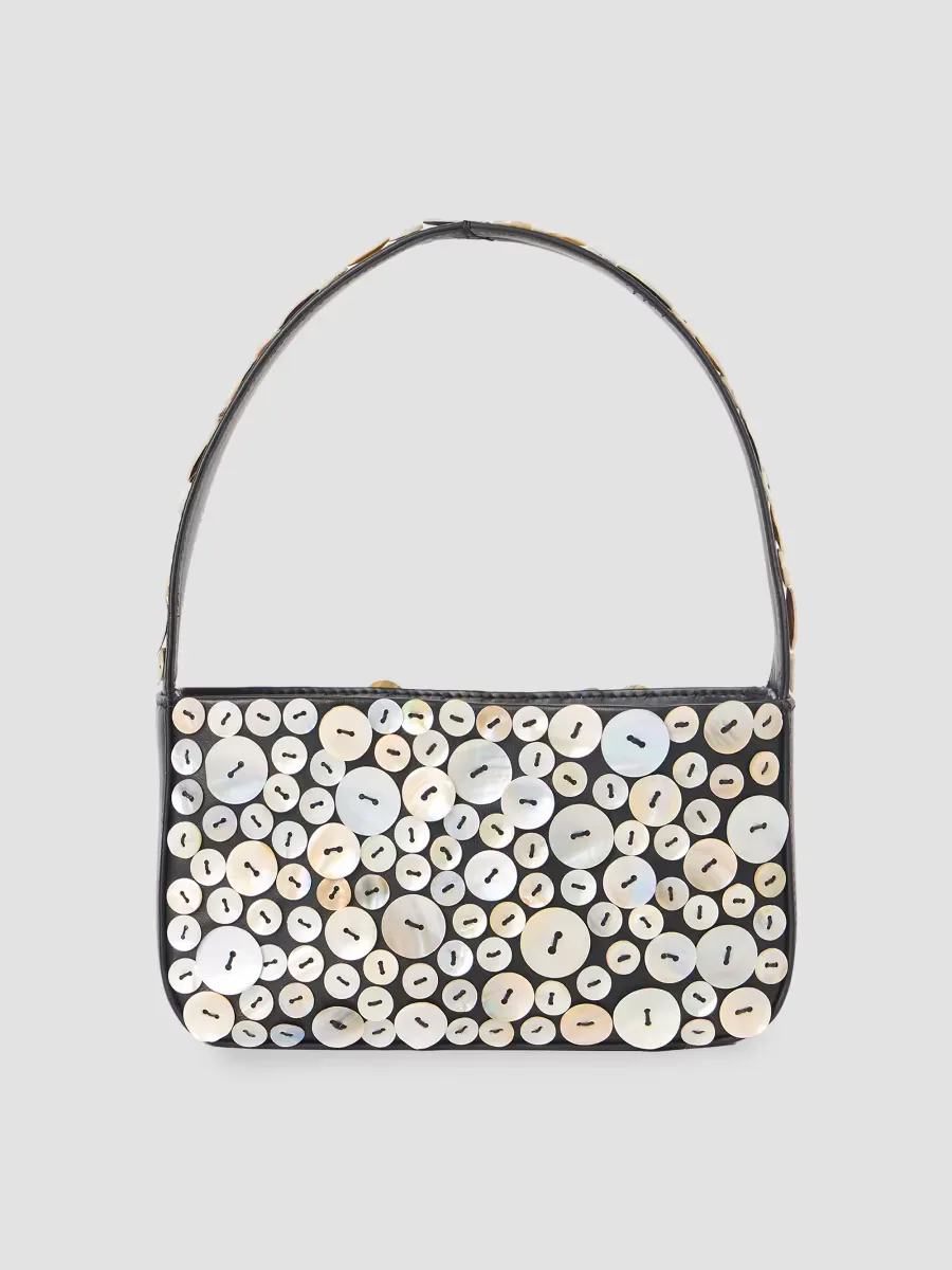Nikki Suede & Shell Shoulder Bag by BTB Los Angeles