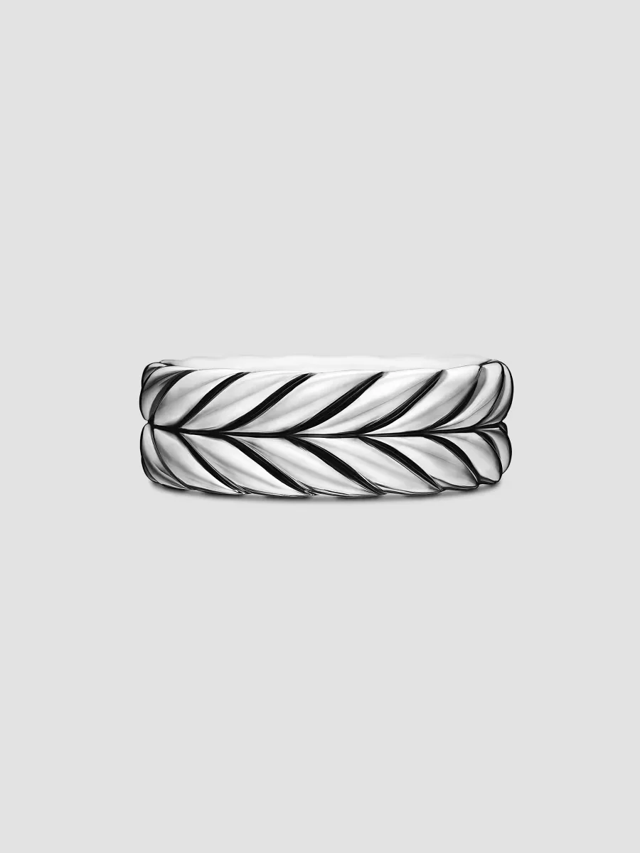Chevron Band Ring - Sterling Silver by David Yurman