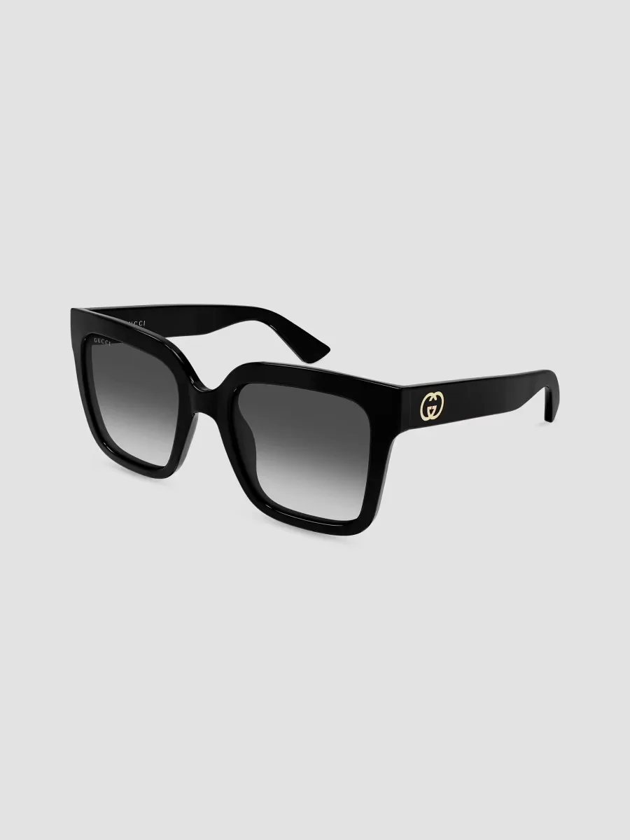 Interlocking G Gg2190S Minimal Squared Injection Sunglasses by Gucci