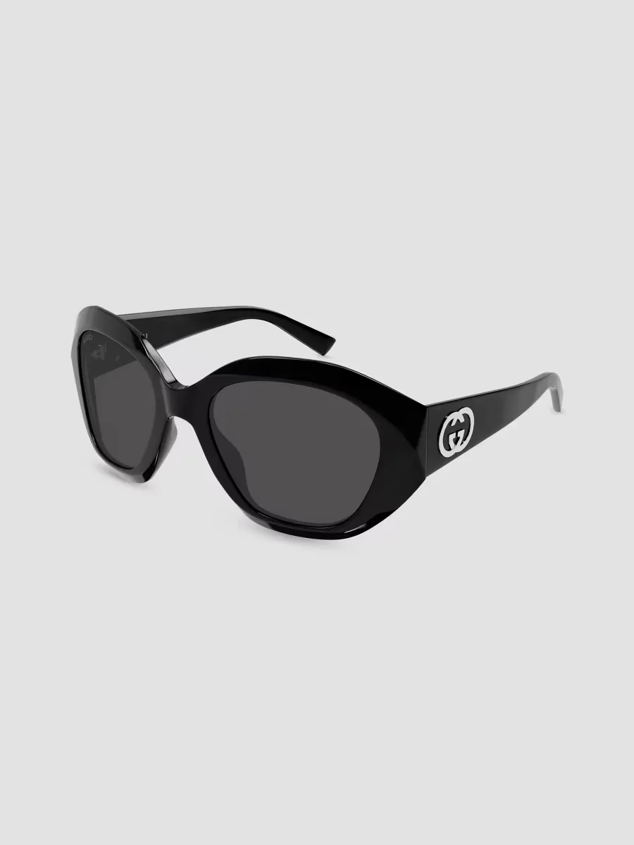Interlocking G Gg2200S Angles Round Sunglasses by Gucci