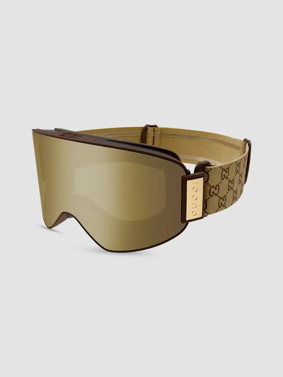 Lettering 99MM Ski Mask Goggles by Gucci