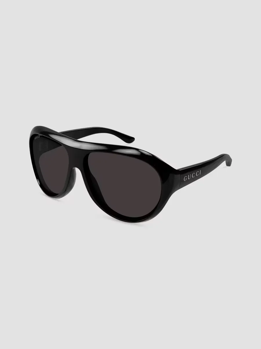Lettering 62MM Pilot Sunglasses by Gucci
