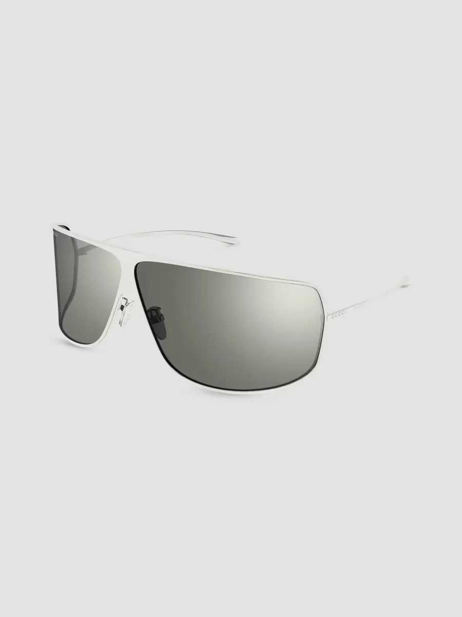 Lettering Gg2276S Shield Metal Sunglasses by Gucci
