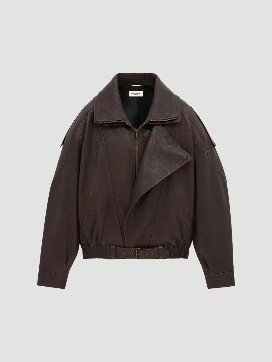 Bomber Jacket in Lambskin by Saint Laurent