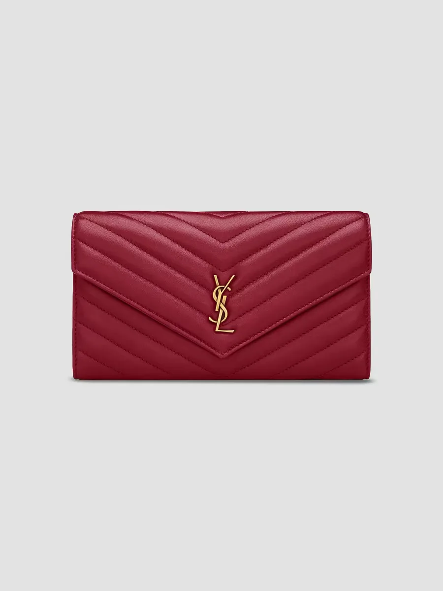Cassandre Large Flap Wallet by Saint Laurent