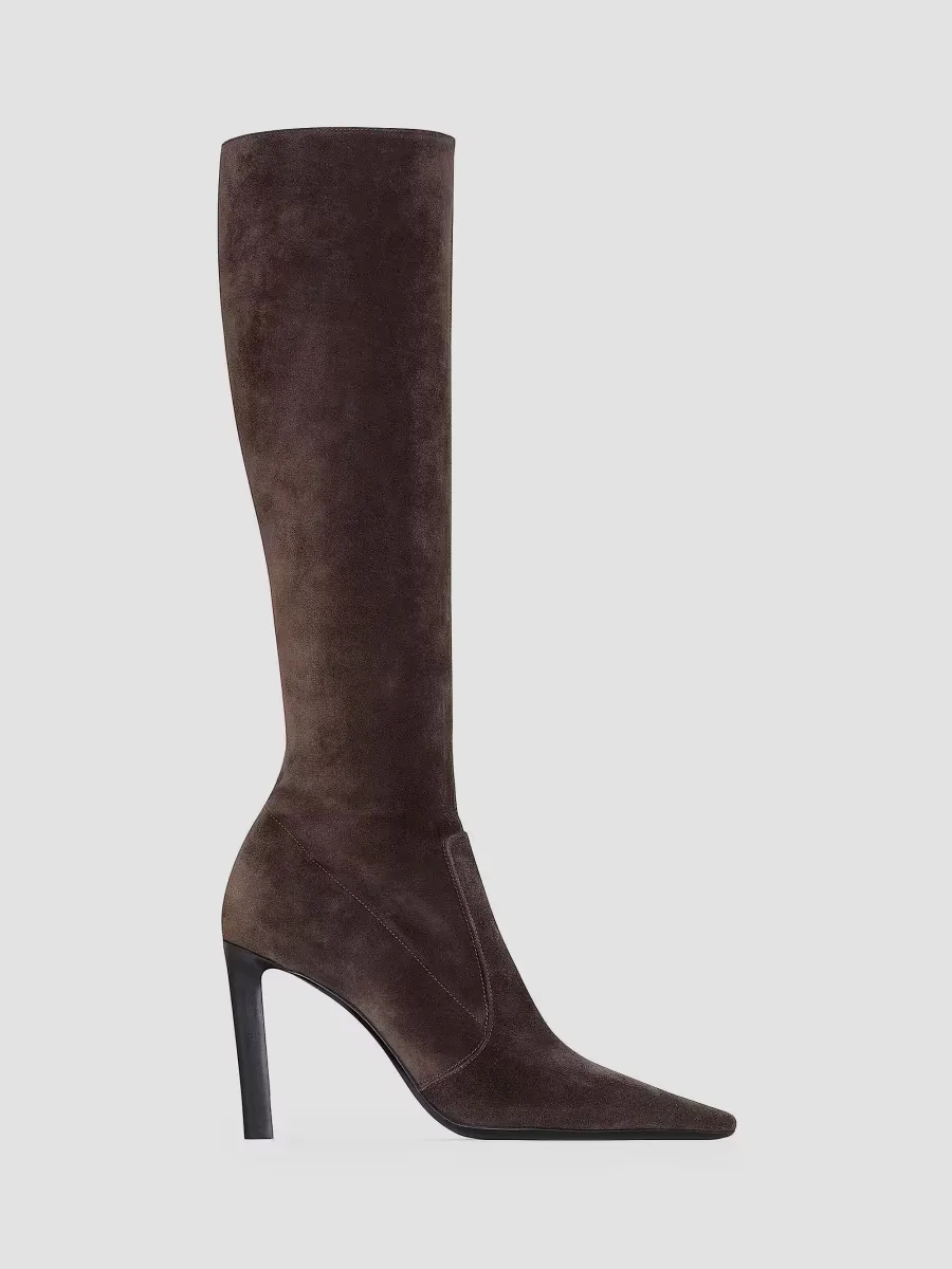 Francoise Boots in Suede by Saint Laurent