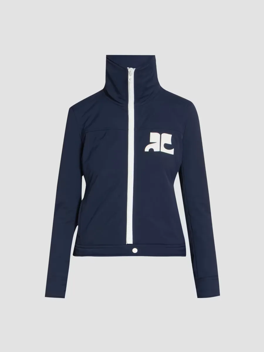 Logo Nylon Zip-Front Jacket by Courreges
