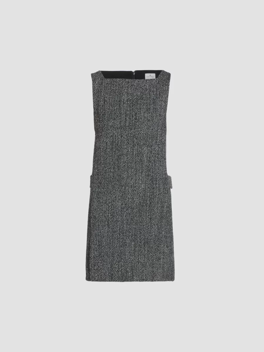 Tweed Cut-Out Mini Dress by Courreges