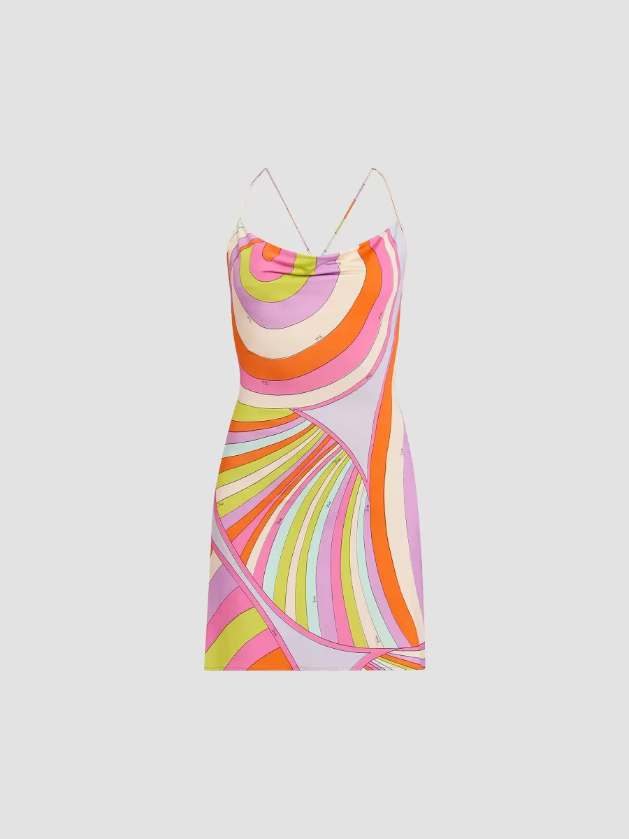 LAlba Jersey Satin Minidress by Pucci