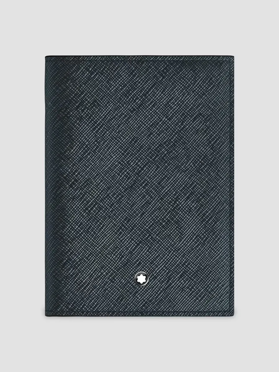 Sartorial Two-Tone Embossed-Leather Passport Case by Montblanc