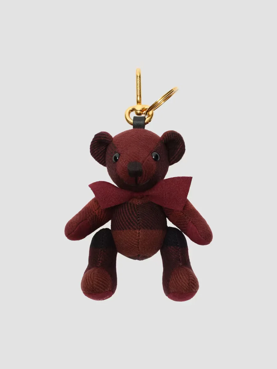 Thomas Check Cashmere Bag Charm