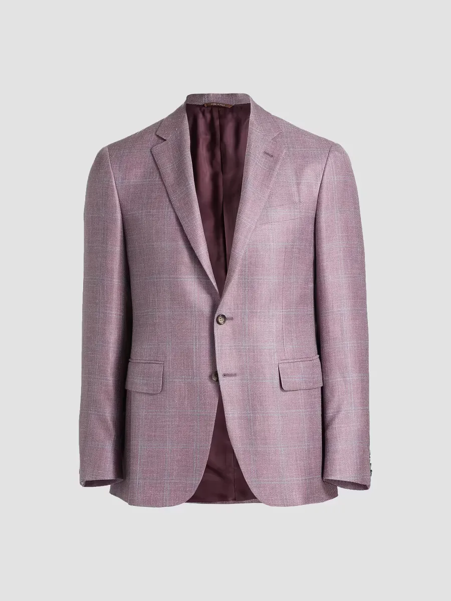 Kei Windowpane Plaid Sport Coat by Canali