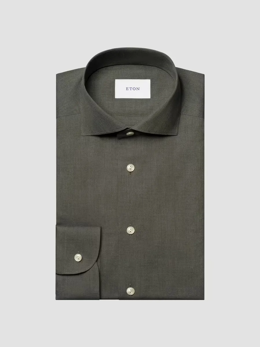 Flannel Button-Up Shirt by Eton