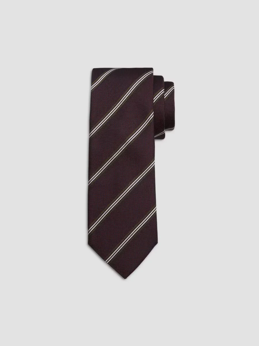 Striped Silk Tie by Eton