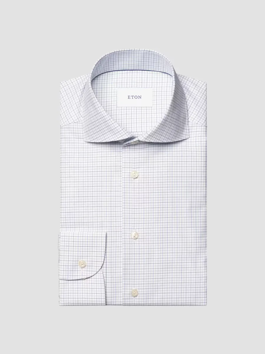 Cotton Check Shirt by Eton