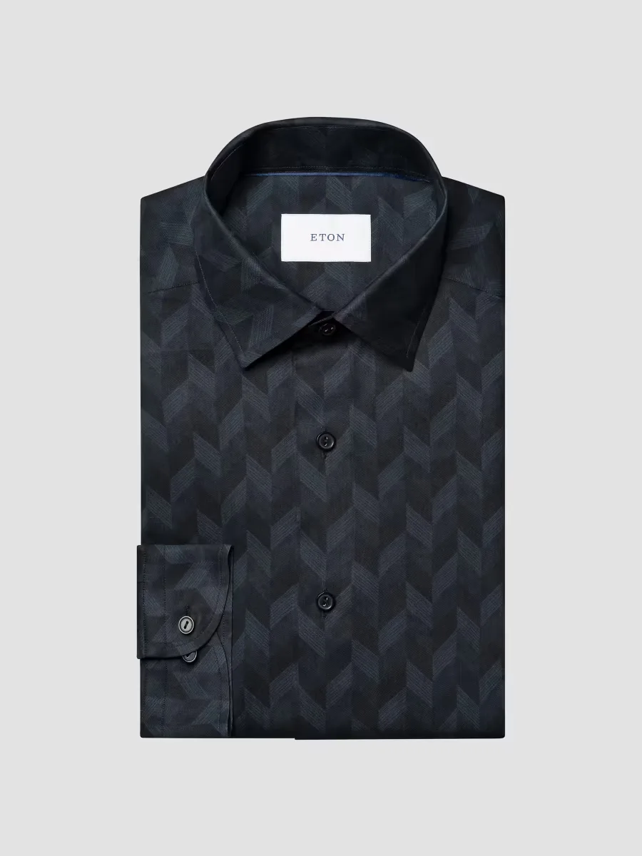 Geo Print Shirt by Eton