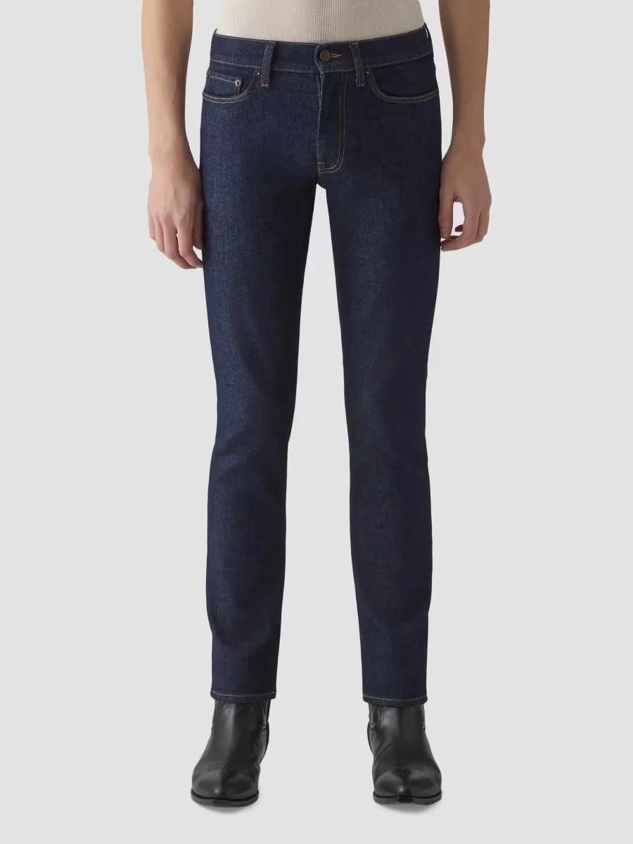 Stretch-Denim Mid-Rise Slim-Fit Jeans by BLK DNM