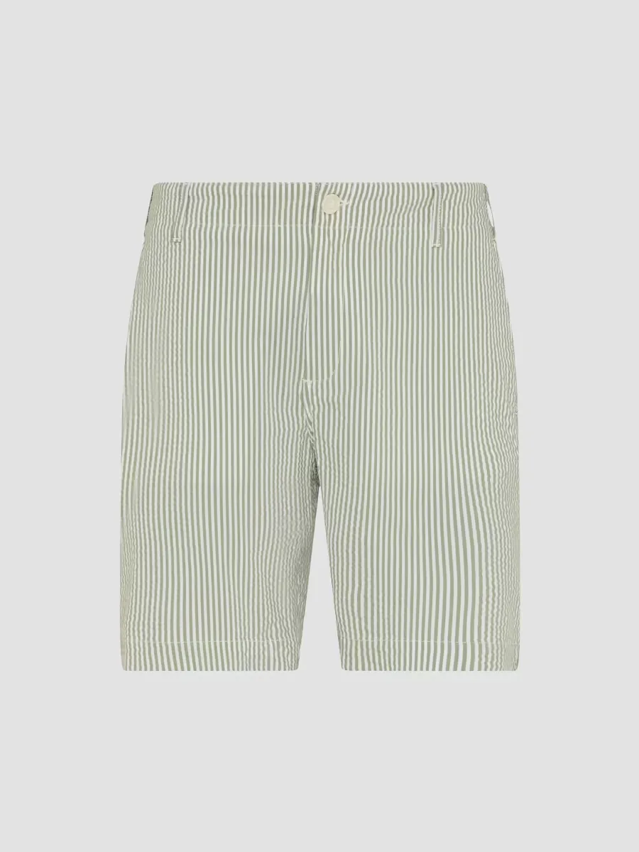 Cloudy Stripes Seersucker Shorts by Vilebrequin