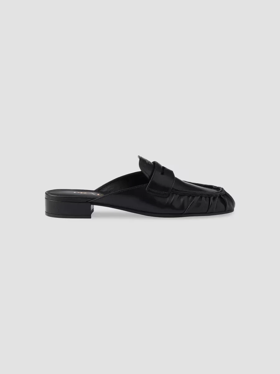 Leather Mules by Prada