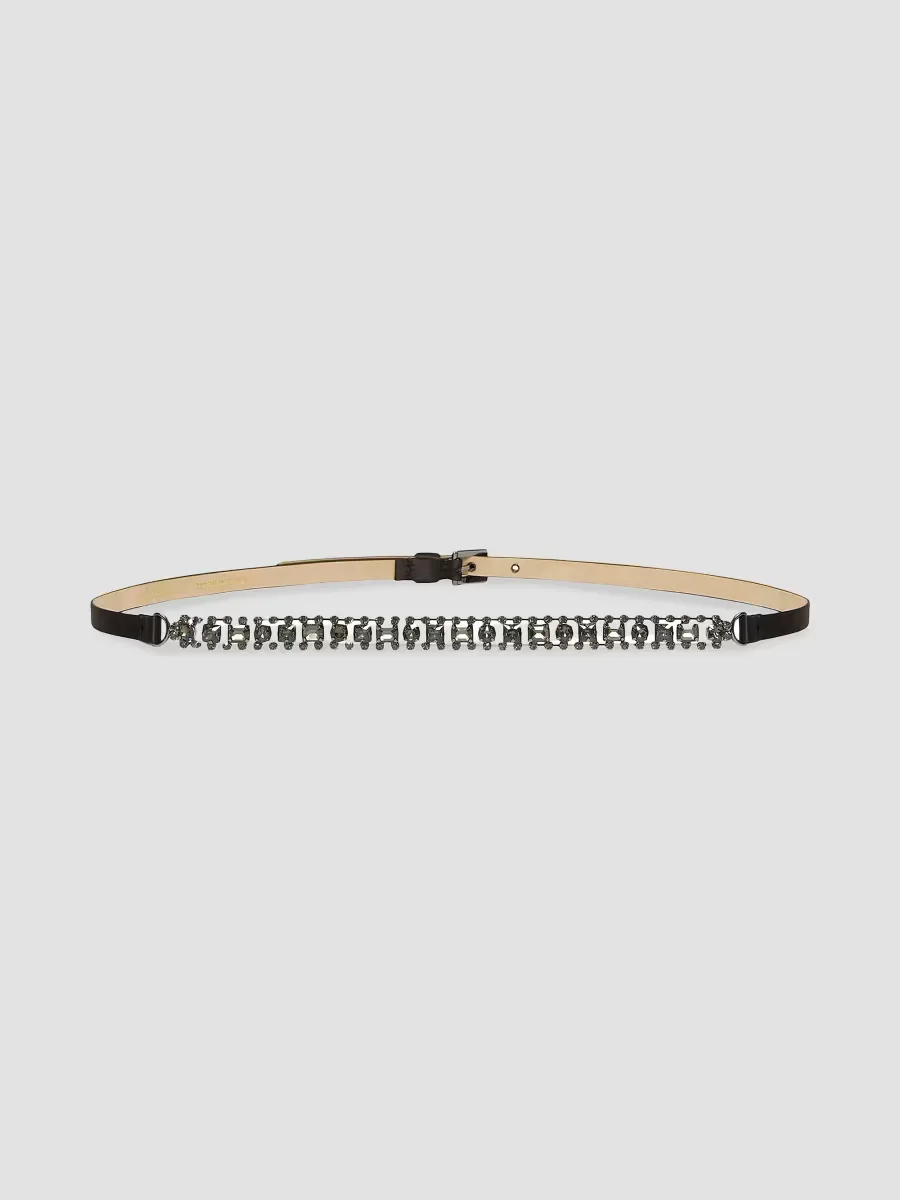 Bejewelled Satin Belt by Max Mara