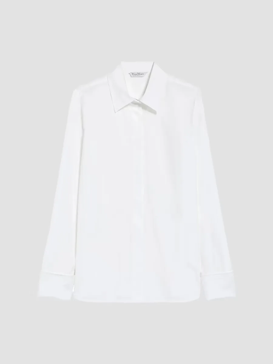 Cotton Logo Shirt by Max Mara