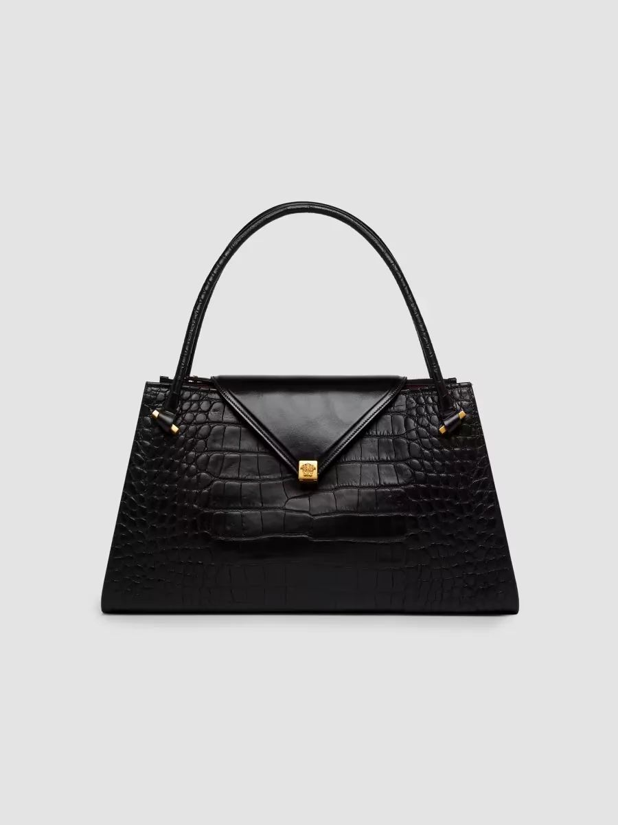 Severine Large Leather Top Handle Bag