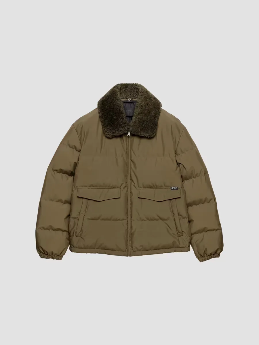 Medium-Weight Technical Fabric Down Jacket by Prada