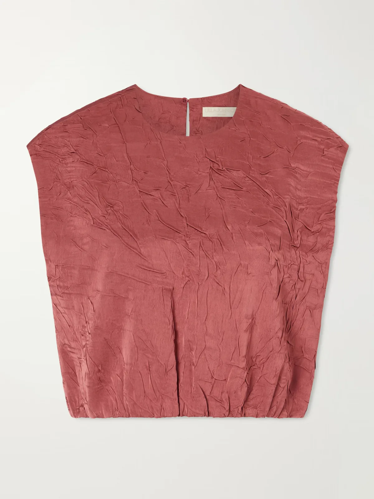 - Crinkled Satin Tank Top - by Ulla Johnson