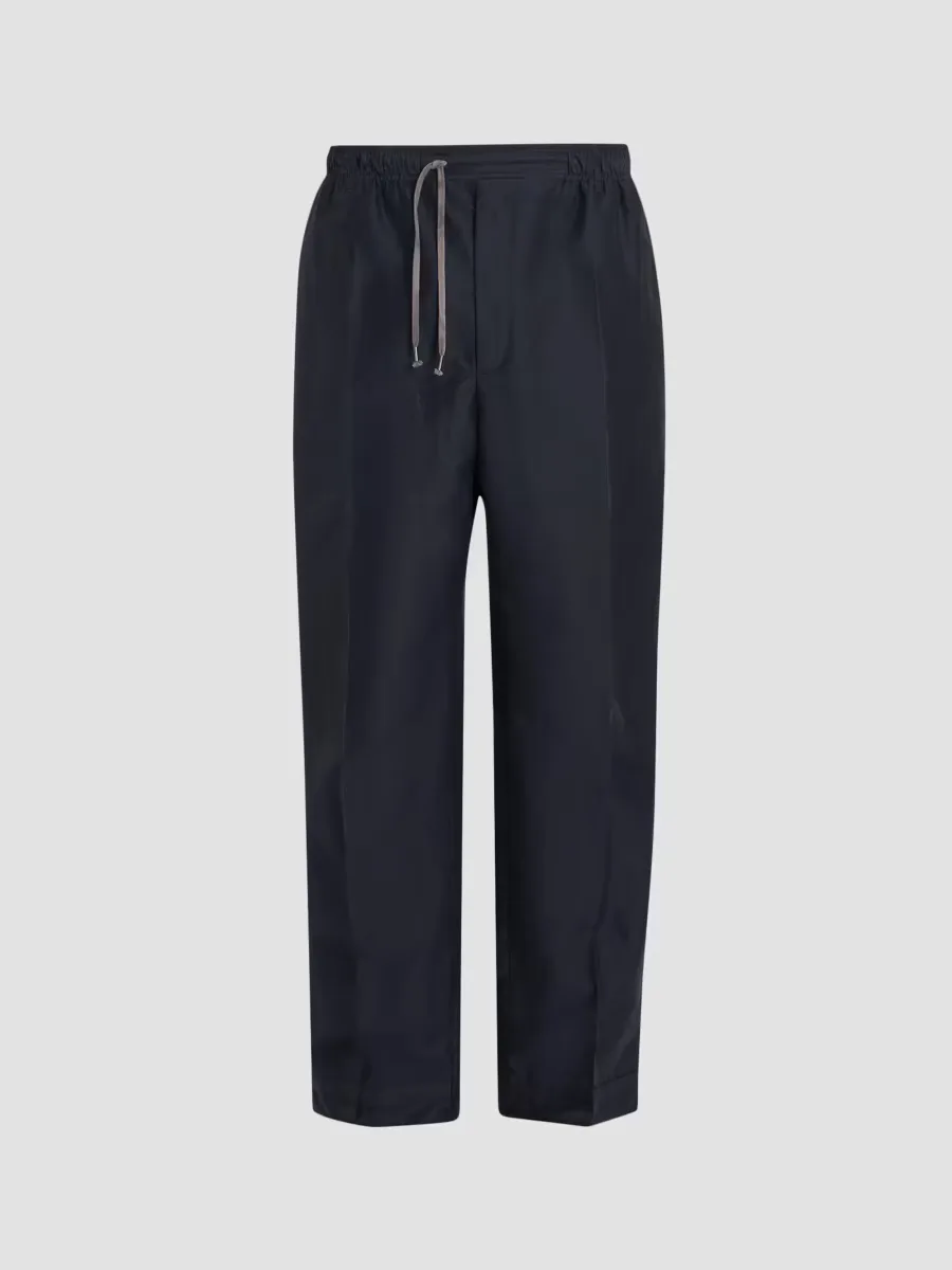 Cotton-Blend Drawstring Trousers by Maison Margiela