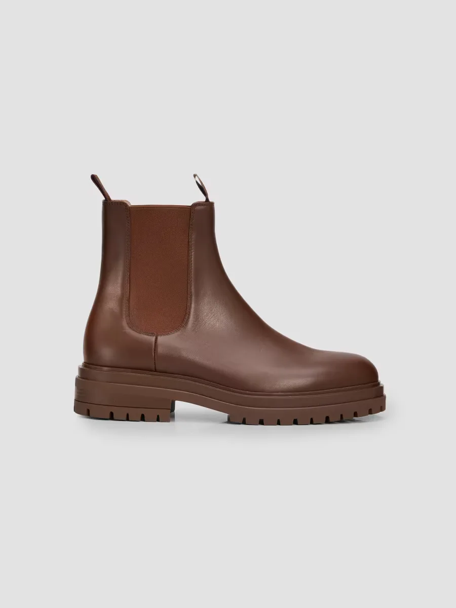 Chester Paro Leather Chelsea Boots by Gianvito Rossi
