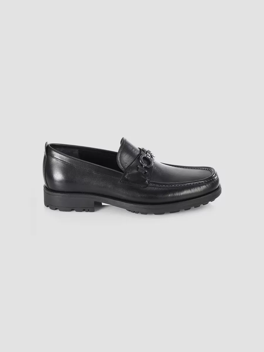 David Gancini Bit Leather Loafers by Ferragamo