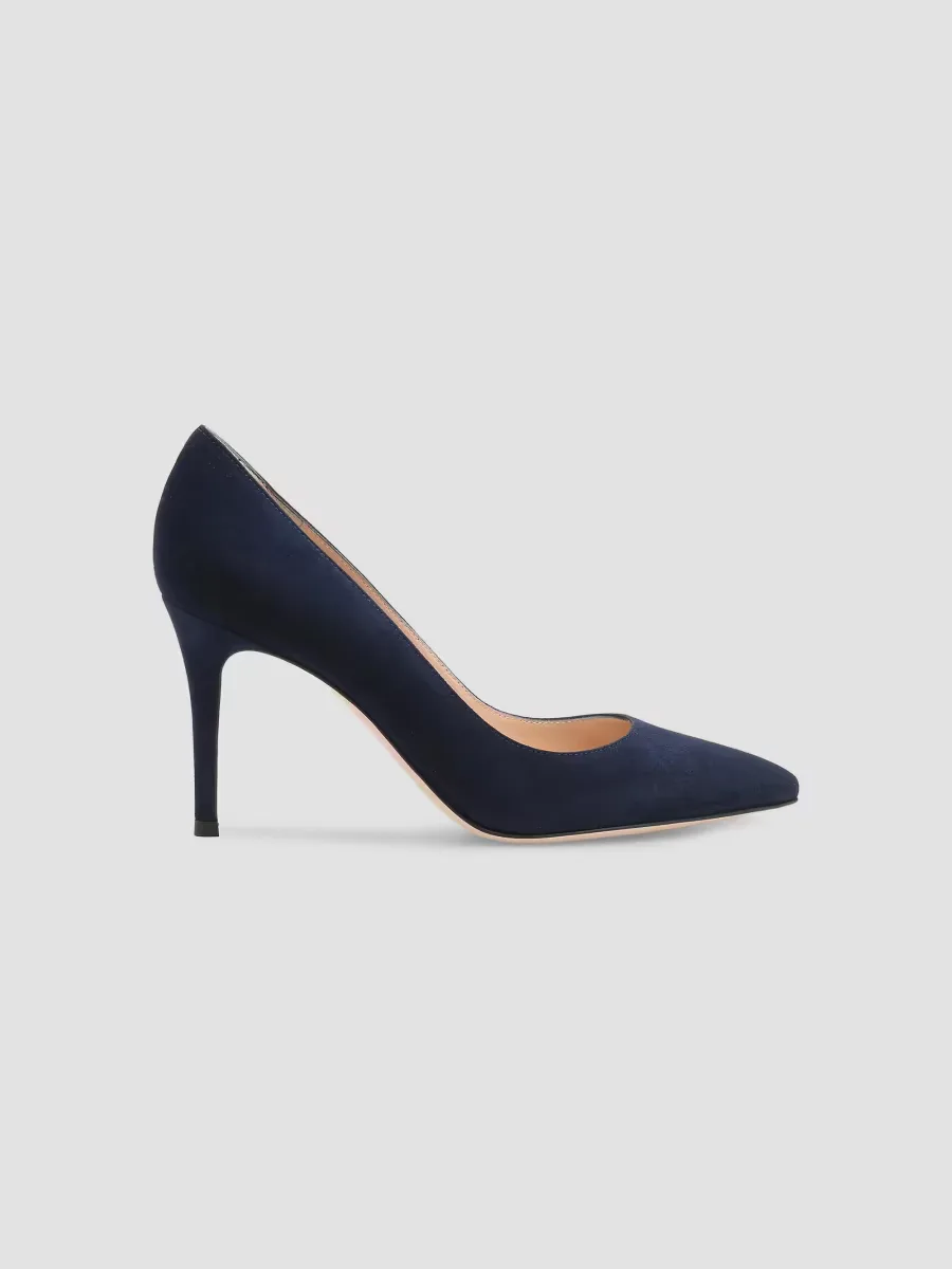 Texas 85MM Suede Pumps - Denim by Gianvito Rossi