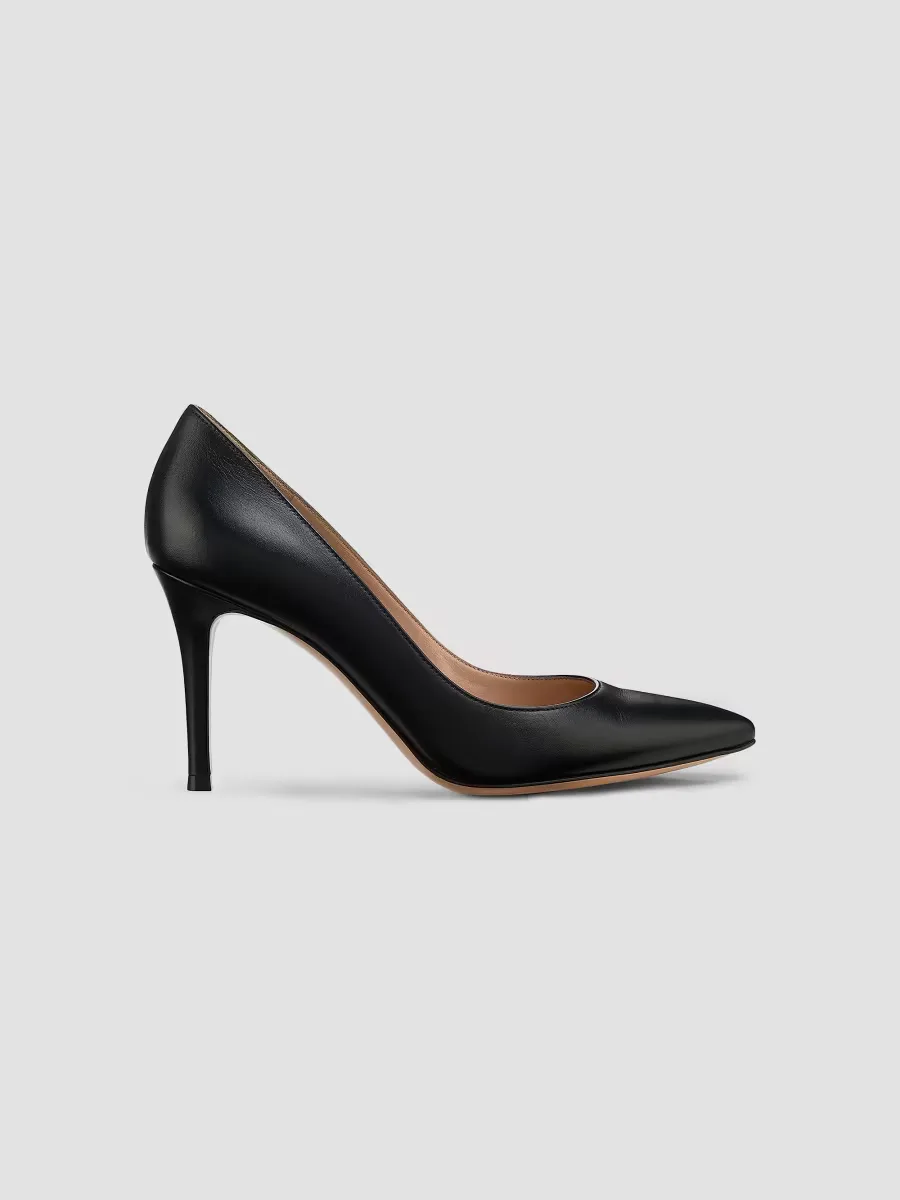 85MM Leather Stiletto Heel Pumps