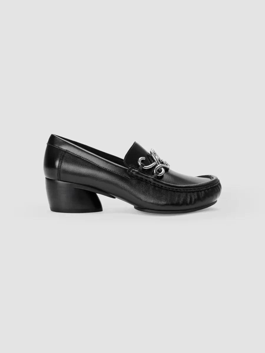 Oval Double L 45MM Leather Loafers by LOEWE